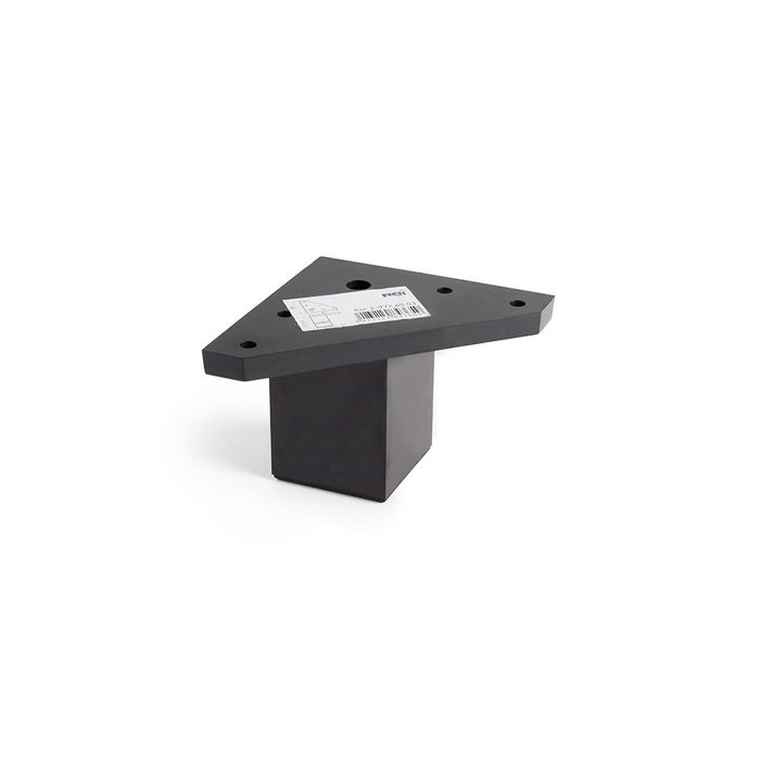 Rei 972 Pied carré ABS noir 42x42x60 mm pour meubles bas Rei 972 Pied carré ABS noir 42x42x60 mm pour meubles bas