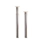 Rei 406e Pied extensible cylindrique acier chromé brillant Ø60 x 710/1100 mm pour tables et plans de travail