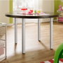 Rei 406e Pied extensible cylindrique en acier avec finition aluminium Ø60 x 710/1100 mm pour tables et plans de travail