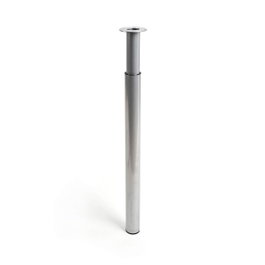Rei Pied extensible cylindrique modèle 406e, finition aluminium