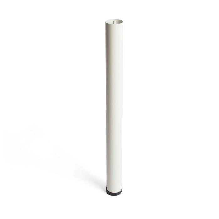 Rei 406g Pied de meuble réglable cylindrique en acier blanc Ø6 x 71/74,5 cm Rei 406g Pied de meuble réglable cylindrique en acier blanc Ø6 x 71/74,5 cm