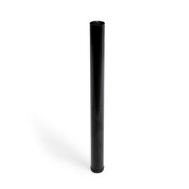 Rei 406g Pied réglable cylindrique en acier finition noir pour meuble bas Ø6 x 71/745 mm