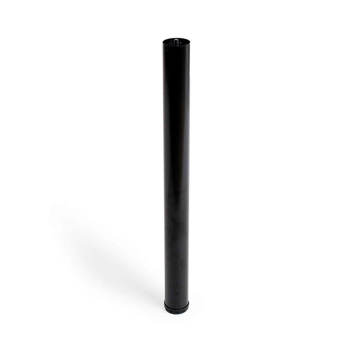 Rei 406g Pied réglable cylindrique en acier finition noir pour meuble bas Ø6 x 71/745 mm Rei 406g Pied réglable cylindrique en acier finition noir pour meuble bas Ø6 x 71/745 mm