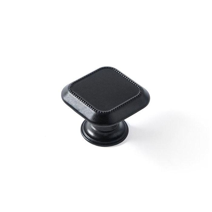 Pommeau Rei Noir Noir mat Métal 30 x 30 mm 4 Pièces Pommeau Rei Noir Noir mat Métal 30 x 30 mm 4 Pièces