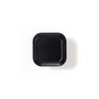 Pommeau Rei Noir Noir mat Métal 30 x 30 mm 4 Pièces