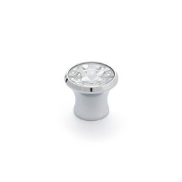 Rei 943 Poignée de meuble en verre chromé transparent Ø27 mm Lot de 4