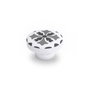 Rei Pommeau pour meuble modèle e243, Bois de hêtre, Gris, Ø 40 x 22 mm, Lot de 4