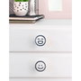 Rei Poignée de meuble M9 bois avec finition décorative Ø38mm lot de 4