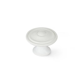 Rei Pommeau pour meuble modèle 3110, blanc poreux, Ø 35 mm (Lot de 4)