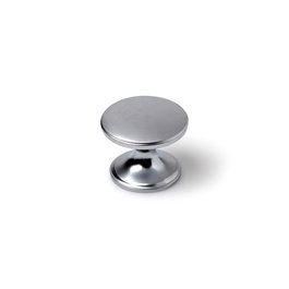 Rei 756 Poignée de meuble en zamak finition chrome mat Ø33 mm lot de 4