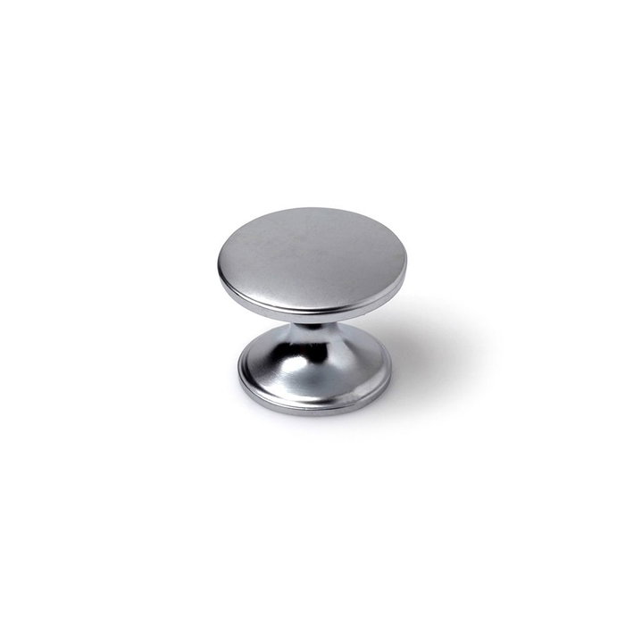 Rei 756 Poignée de meuble en zamak finition chrome mat Ø33 mm lot de 4 Rei 756 Poignée de meuble en zamak finition chrome mat Ø33 mm lot de 4