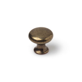 Rei Pommeau pour meuble modèle 760, Cuir vieilli, Ø 25 x 24 mm, 4 pièces
