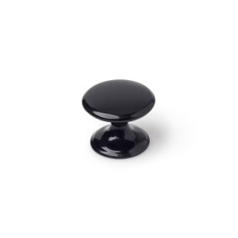 Rei Pomo para mueble modèle 756 noir Ø 33 x 27 mm, lot de 4 pièces