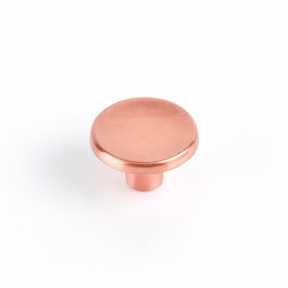 Rei 774 Pomo de Zamak pour Meuble Ø35 mm, Finition Or Rosé Mat, Lot de 2 avec Vis M4