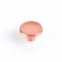 Rei 774 Pomo de Zamak pour Meuble Ø35 mm, Finition Or Rosé Mat, Lot de 2 avec Vis M4