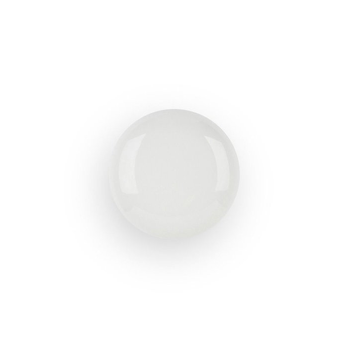 Rei 821 Poignée de meuble en porcelaine blanc Ø35 mm Lot de 4 avec vis