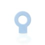 Rei Lock Modèle 660 Cale de porte en plastique bleu 64 x 82 x 15 mm