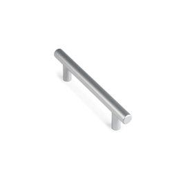 Rei Poignée de meuble modèle 891h, Acier inoxydable finition aluminium, 96 mm, 4 pièces