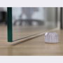 Rei Top Tope de porte transparent adhésif ABS 30x30x20mm - Protection murale facile