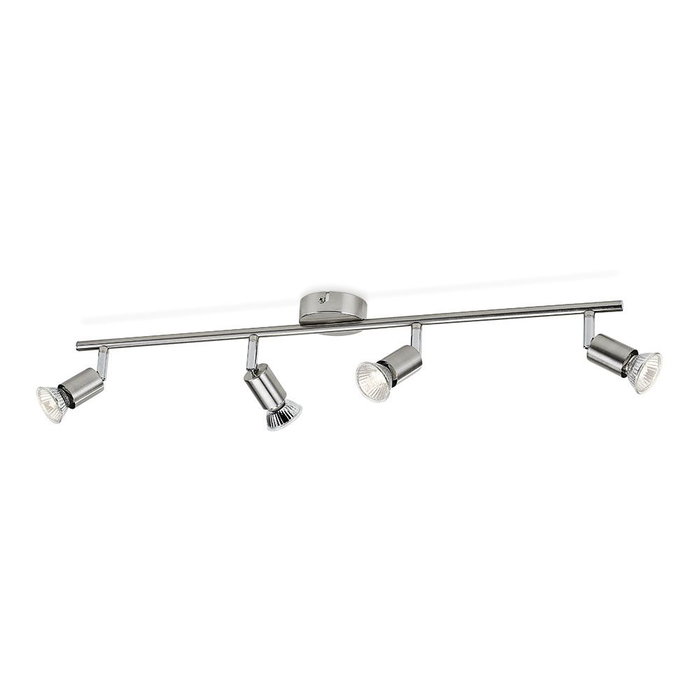 Philips Limbali Projecteur LED GU10 4 Éléments Chromé Mat 69x10x15,5cm Ampoules Non Incluses