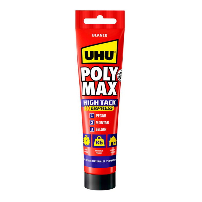 Scellant/Adhésif UHU 6312920 Poly Max High Tack Epress 165 g Blanc Scellant/Adhésif UHU 6312920 Poly Max High Tack Epress 165 g Blanc