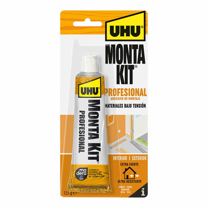 Scellant/Adhésif UHU 6310658 Montakit Professionnel Blanc 125 g Scellant/Adhésif UHU 6310658 Montakit Professionnel Blanc 125 g