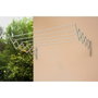 Fepre Tendedero mural aluminium extensible 2 bras 5 tiges 100 cm ouvert 70x23 cm