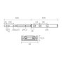 Micel Zn 78040 Rail télescopique acier zingué 400 x 45 x 12,5 mm, tiroir, charge max 45 kg, pack