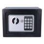 Micel NE 13385 Coffre-fort électronique 23 x 17 x 17 cm Noir Acier avec clé et code PIN