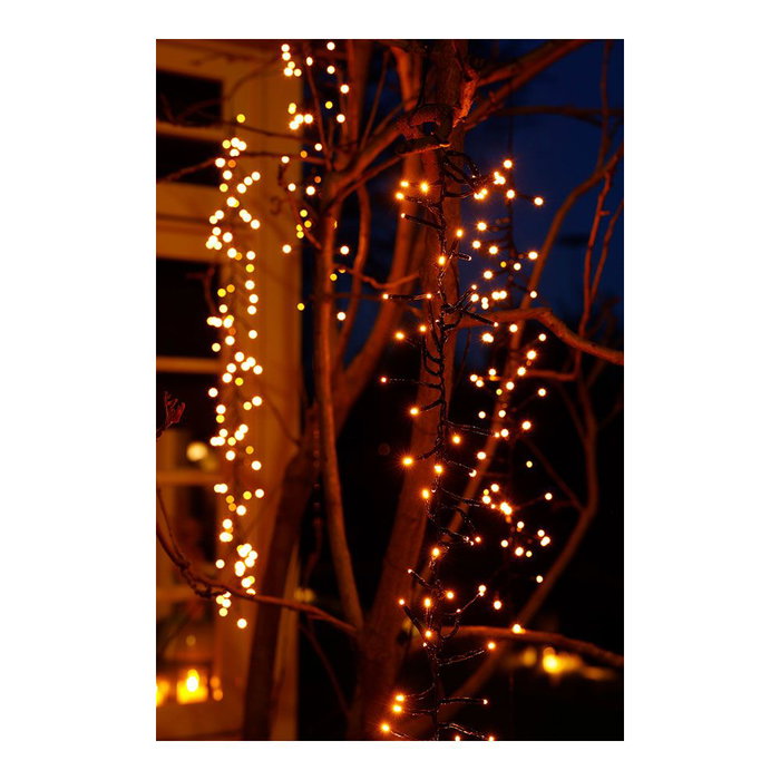 BigBuy Christmas Barrière lumineuse LED 200 cm, 480 LEDs lumière chaude