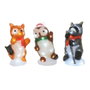 Lumineo Figurines animaux acryliques LED extérieur zorro hibou raton laveur 13x10x24cm 20 LED IP44 lumière froide