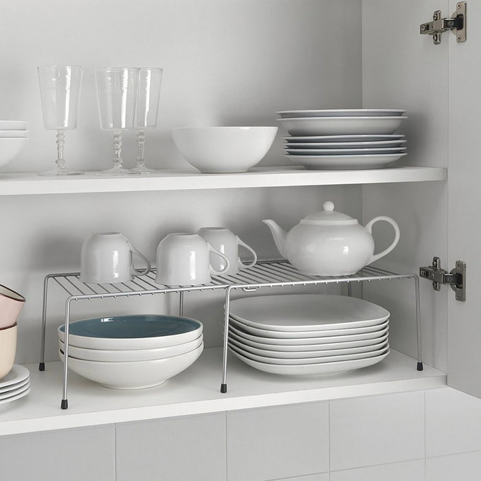 Metaltex Adapto Étagère extensible pour meuble de cuisine 57/33 x 24 x 15 cm Polytherm metallic