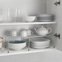 Metaltex Adapto Étagère extensible pour meuble de cuisine 57/33 x 24 x 15 cm Polytherm metallic