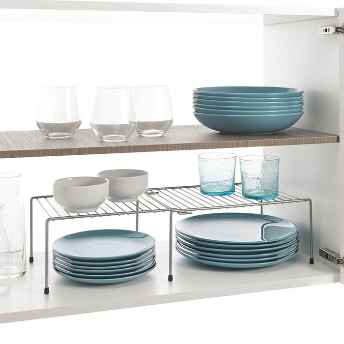Metaltex Adapto Étagère extensible pour meuble de cuisine 57/33 x 24 x 15 cm Polytherm metallic