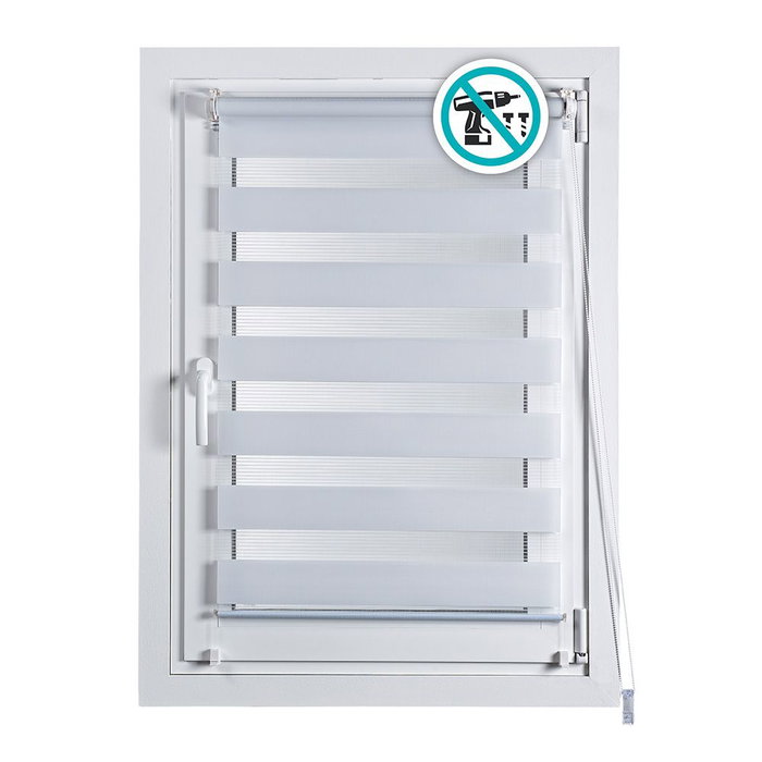 Store à enrouleur Stor Planet Clip&Fix Night&Day Blanc 60 x 180 cm Store à enrouleur Stor Planet Clip&Fix Night&Day Blanc 60 x 180 cm