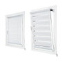 Store à enrouleur Stor Planet Clip&Fix Night&Day Blanc 75 x 180 cm