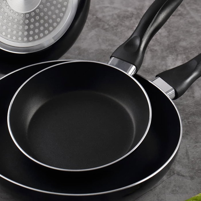 San Ignacio Set 3 Poêles Aluminium Pressé Antiadhésif Navy Black Induction Ø16/Ø20/Ø24 cm San Ignacio Set 3 Poêles Aluminium Pressé Antiadhésif Navy Black Induction Ø16/Ø20/Ø24 cm