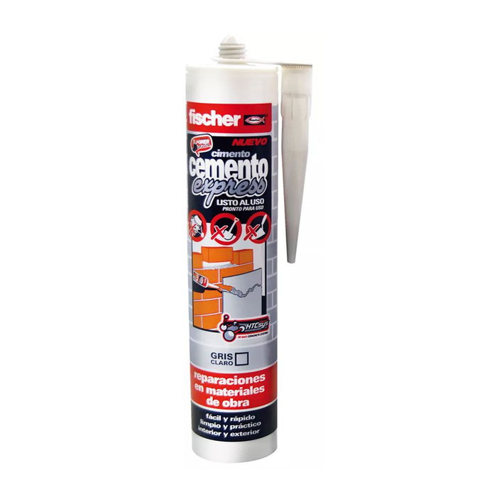Fischer 512352 Cemento express gris clair 310 ml - Réparation de joints prêt à l'emploi Fischer 512352 Cemento express gris clair 310 ml - Réparation de joints prêt à l'emploi