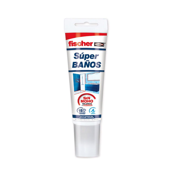 Fischer 563517 Silicone Super Salle de Bain Transparent 100 ml Neutre Pour Marbre et Miroirs Fischer 563517 Silicone Super Salle de Bain Transparent 100 ml Neutre Pour Marbre et Miroirs