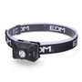 Edm Lampe frontale LED avec capteur 7 modes : 200lm COB 5W 8500K rouge inclinaison ajustable piles AAA incluses