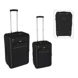 Proworld Ensemble de 2 valises de voyage noires