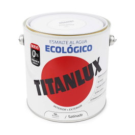 Titan Émail écologique à l'eau blanc satiné 2,5 l