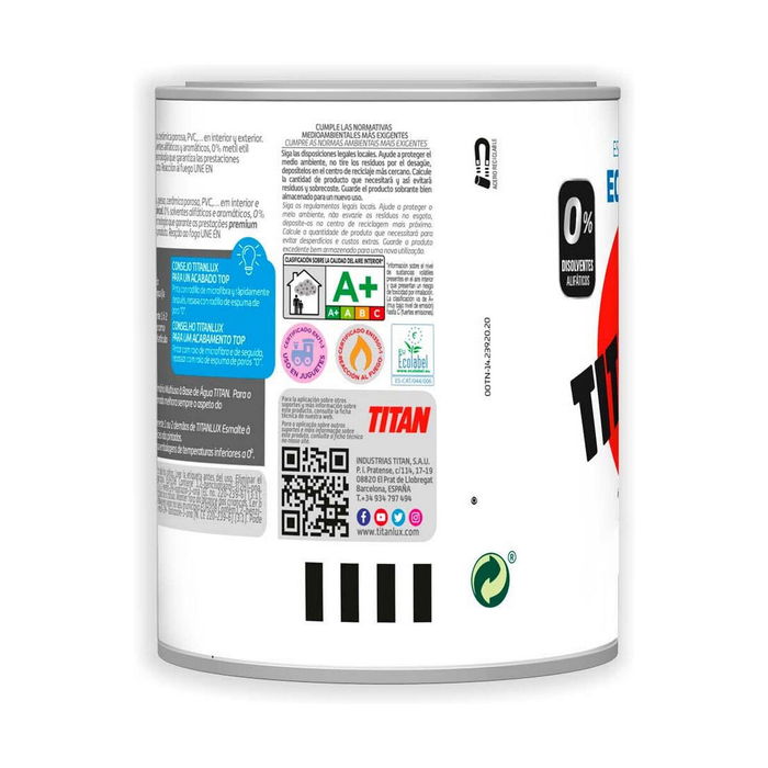 Peinture acrylique Titanlux 00t056614 Peinture acrylique Blanc 250 ml Écologique