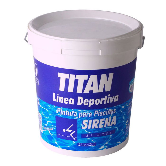 TITAN Peinture acrylique Sirena Bleu Piscine Mat 4 L