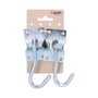 Support EDM 85243 Argenté 70 x 45 mm Crochet pour suspendre Hamac (2 Unités)