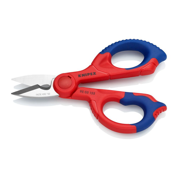 Ciseaux d'électricien Knipex 9505155sb 130 x 32 x 155 mm Fibre de Verre Acier inoxydable Ciseaux d'électricien Knipex 9505155sb 130 x 32 x 155 mm Fibre de Verre Acier inoxydable