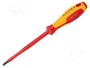 KNIPEX Tournevis plat isolé 2,5x0,4 mm Lg. lame 75 mm