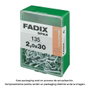 Fadix 10922864 Alcayata Roscada Cinc Acier 2,0x30mm Lot de 135