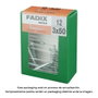Fadix Boîte de 12 alcayatas à tige filetée 3,0x50mm en acier zingué