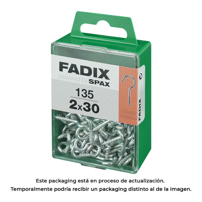 Fadix 10923304 Hembrilla abierta zincado 2,0 x 30 mm, caja de 135 unités Fadix 10923304 Hembrilla abierta zincado 2,0 x 30 mm, caja de 135 unités